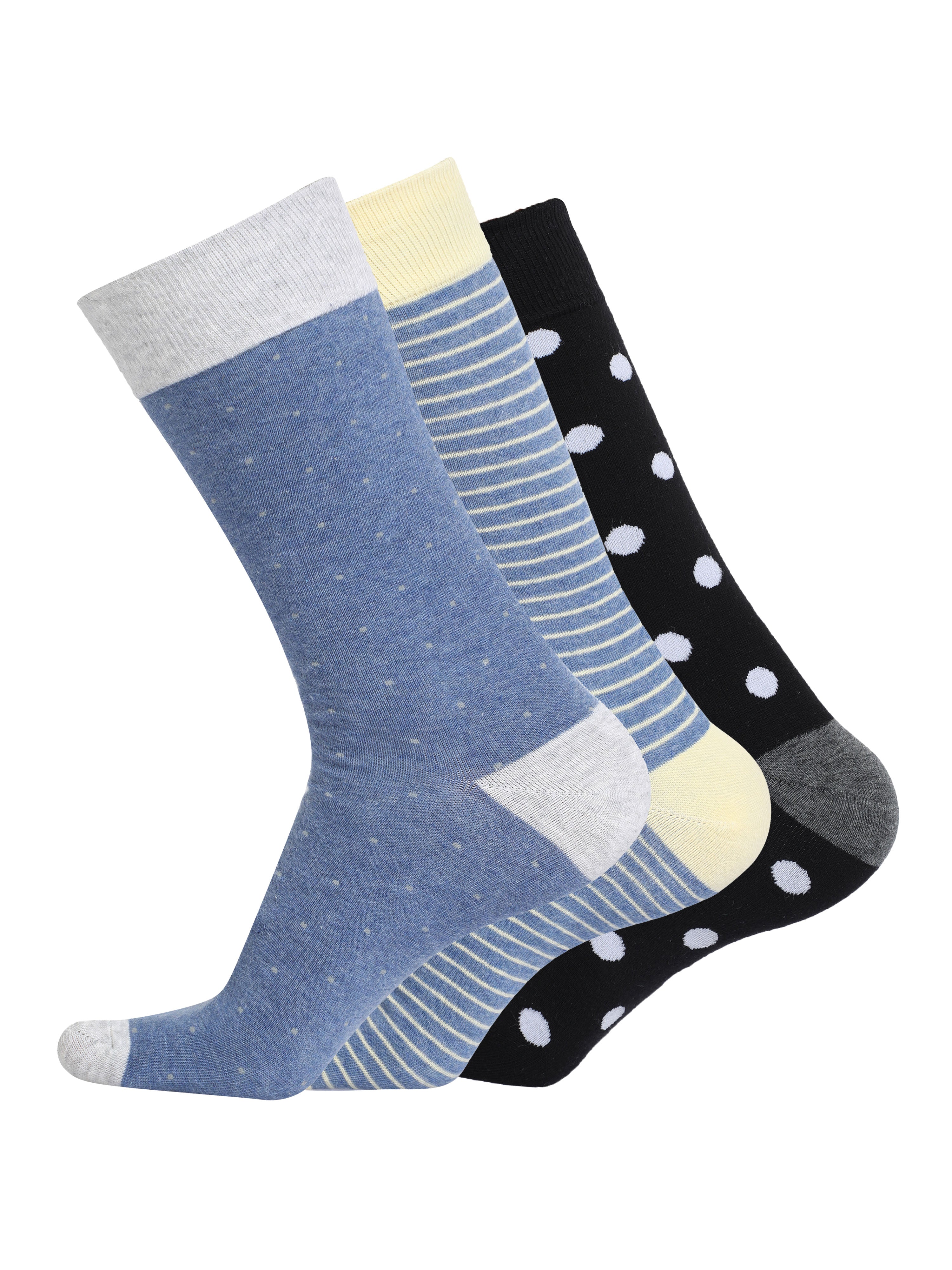 Regular crew length socks combo(Pack of 3 pairs)inskinn, inskinnper005