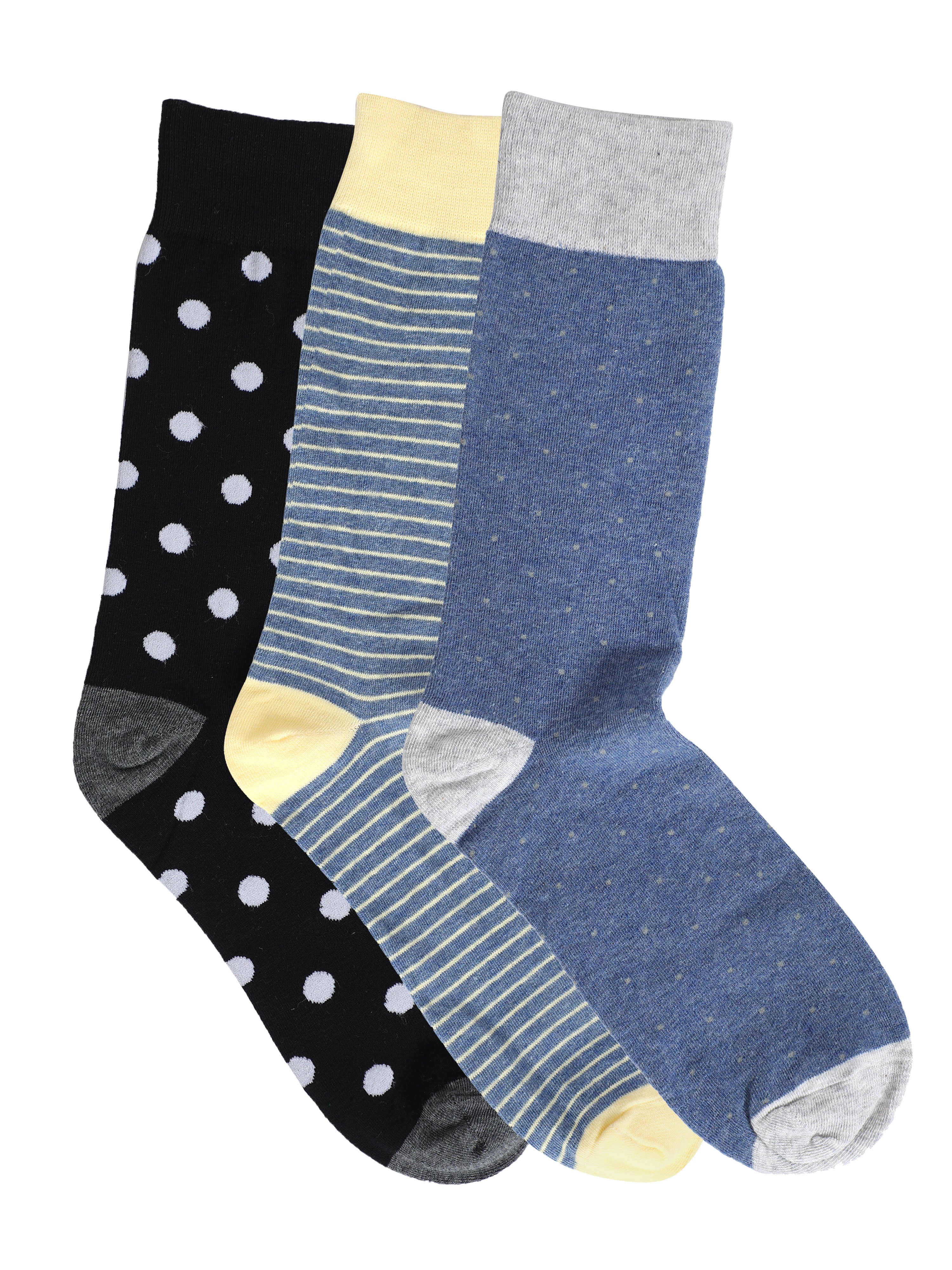 Regular crew length socks combo(Pack of 3 pairs)inskinn, inskinnper005