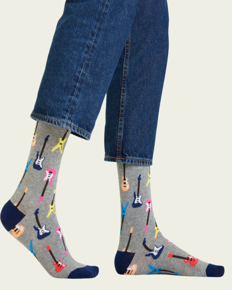 Guitar Love Crew Socks