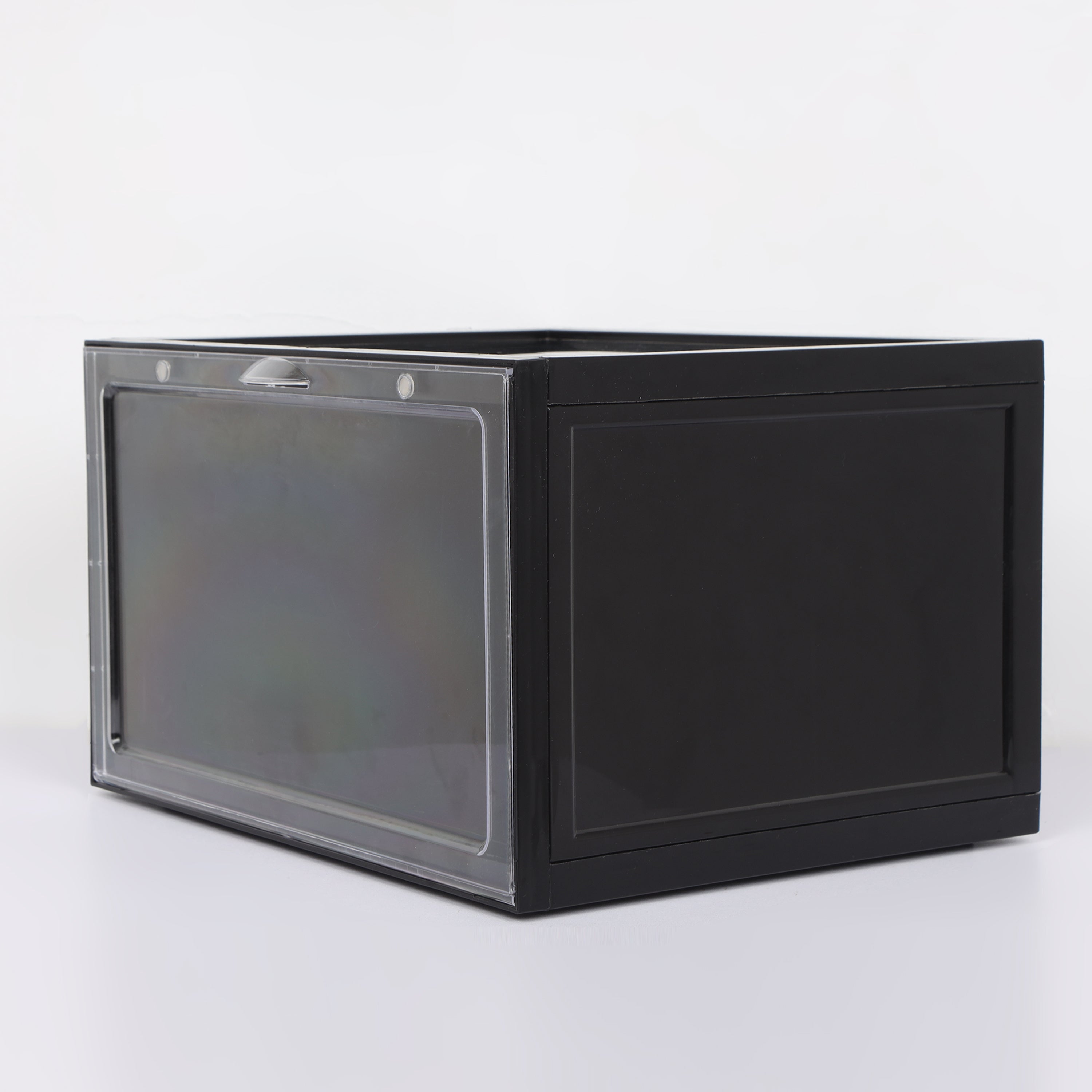 sneakers transparent Black shoe storage box plastic basketball shoe cabinet CB0001
