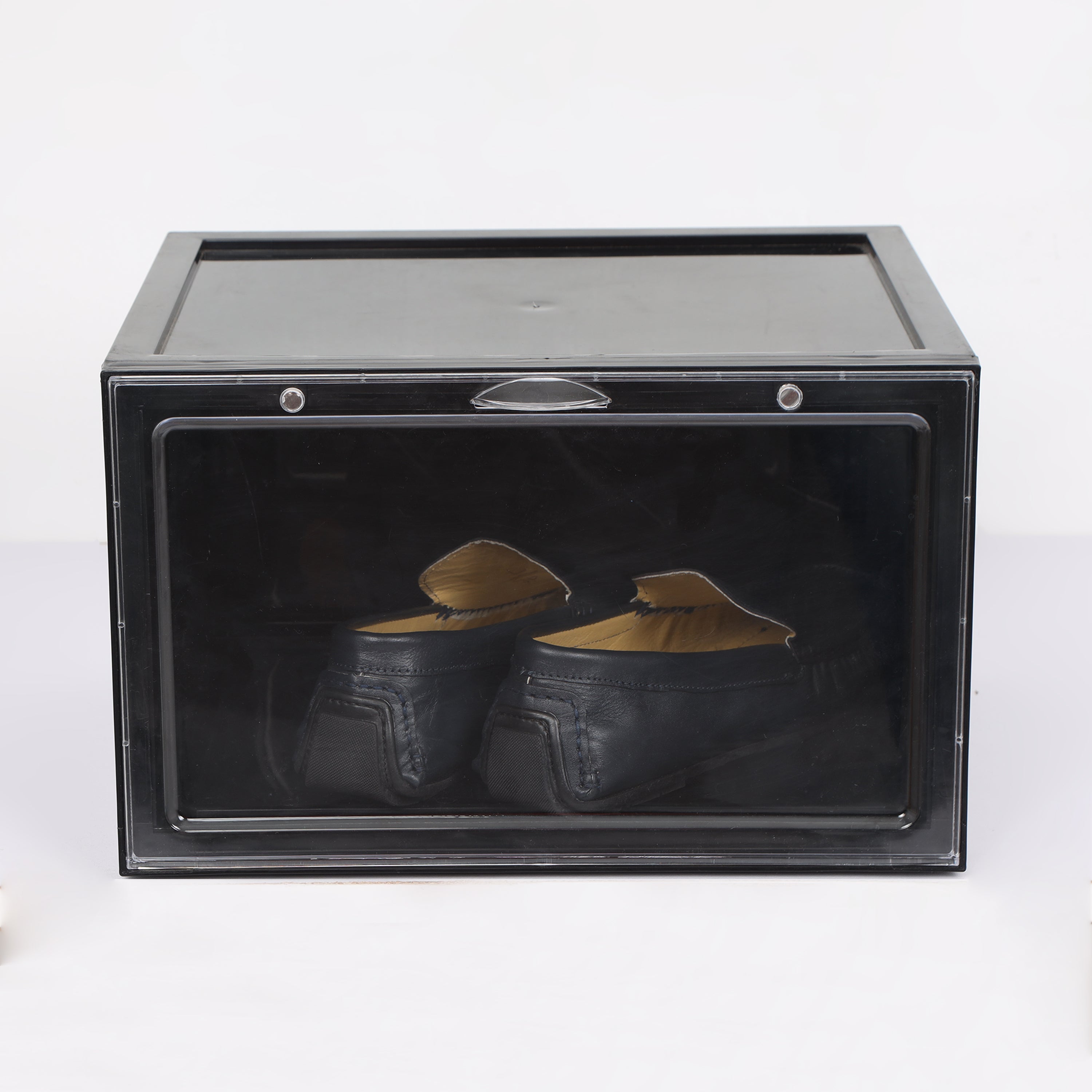 sneakers transparent Black shoe storage box plastic basketball shoe cabinet CB0001