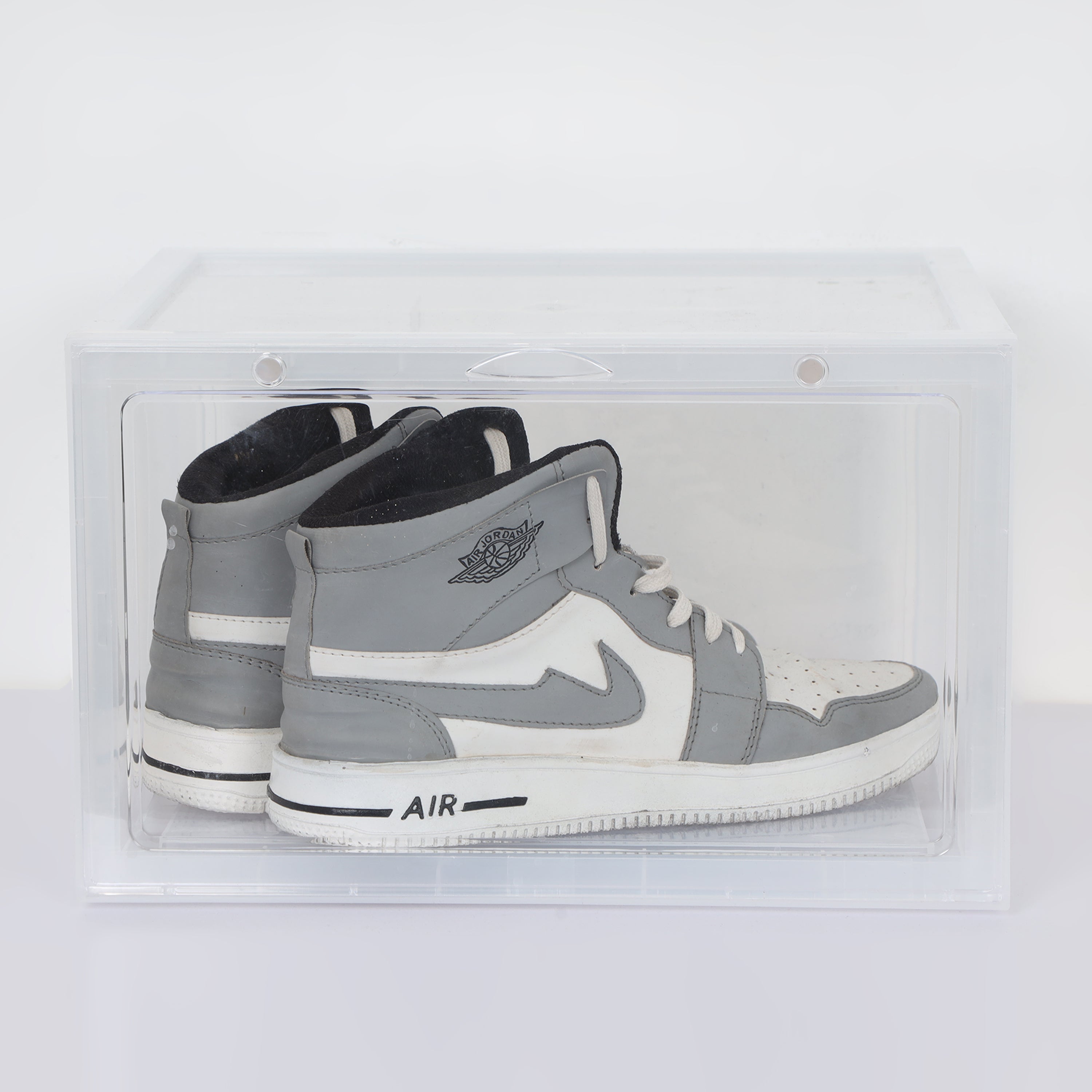 sneakers transparent White shoe storage box plastic basketball shoe cabinet CB0002