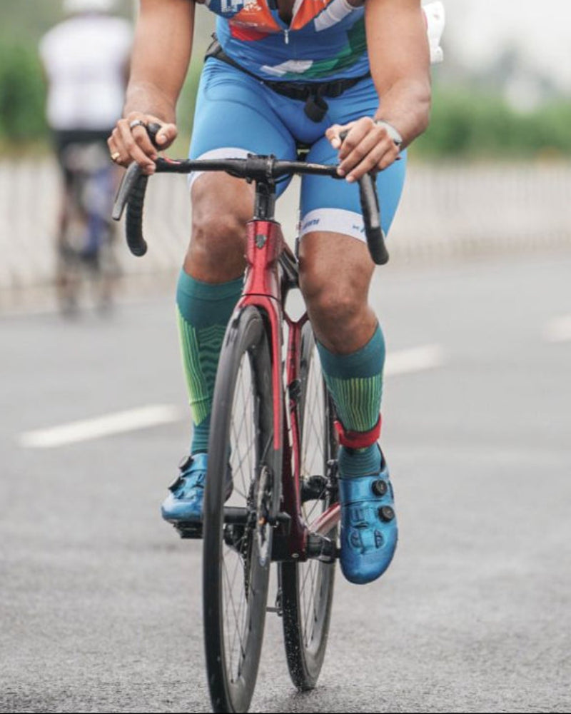 Blue Compression Socks