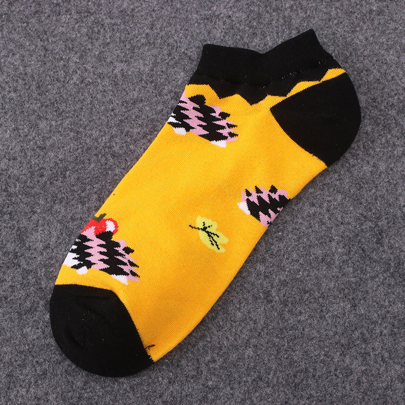Pure cotton No show socks for Men&women, inskinn0005pay