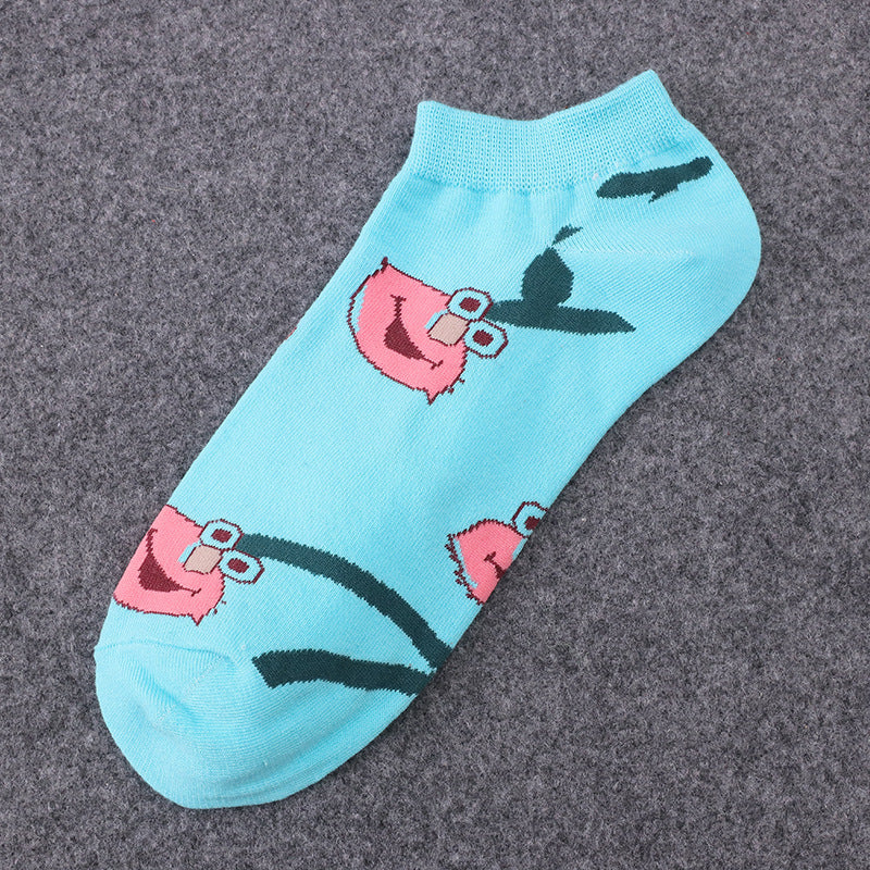 Pure cotton No show socks for Men&women, inskinn0008pay