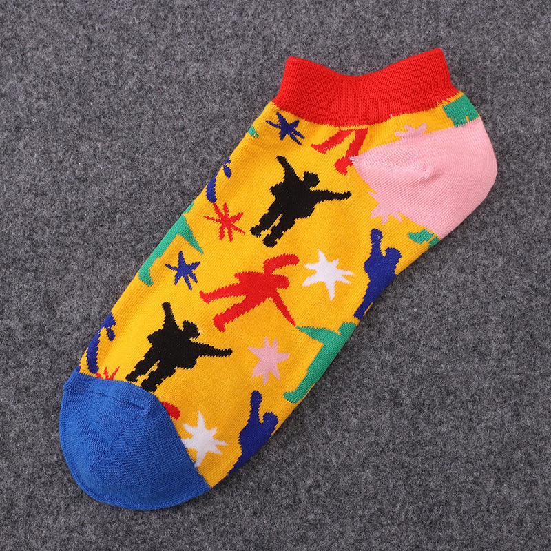 Pure cotton No show socks for Men&women, inskinn0011pay