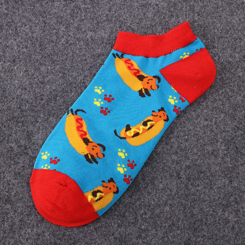 Pure cotton No show socks for Men&women, inskinn0003