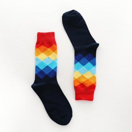 Pure cotton crew length men-women socks,inskinn107