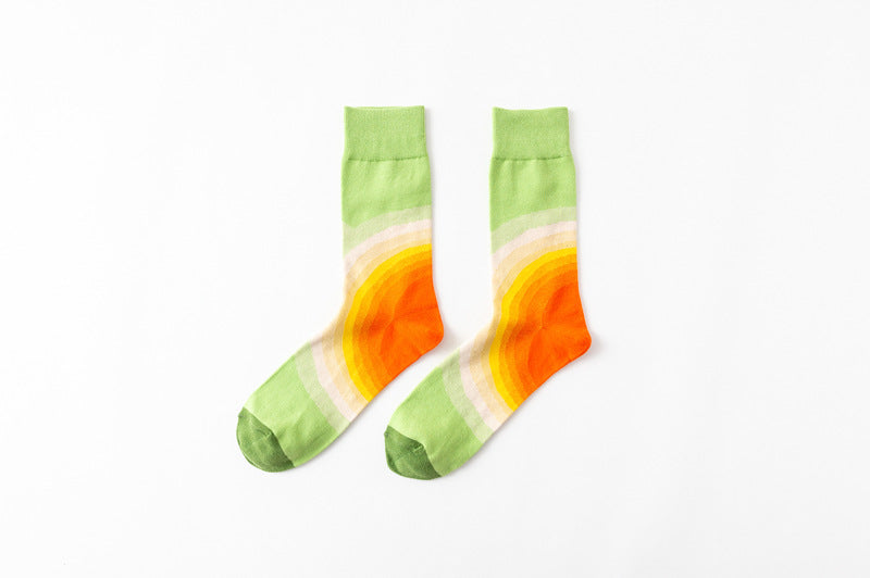 Pure cotton crew length men-women socks,inskinn126