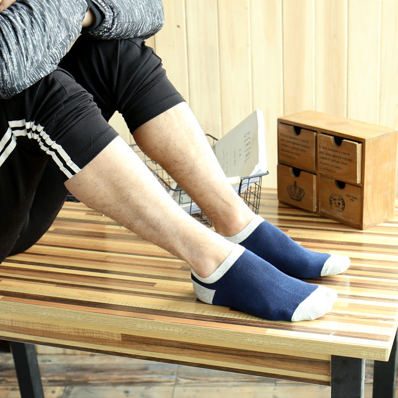 Pure cotton ankle length men socks,inskinn264