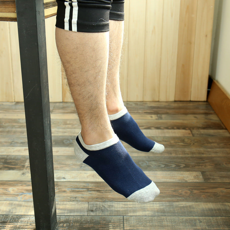 Pure cotton ankle length men socks,inskinn264