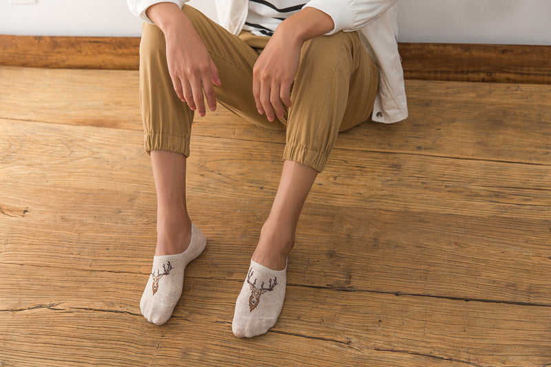 Pure cotton no show-loafer men socks,inskinn270