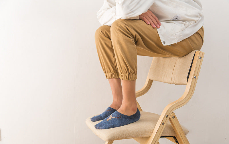 Pure cotton no show-loafer men socks,inskinn271