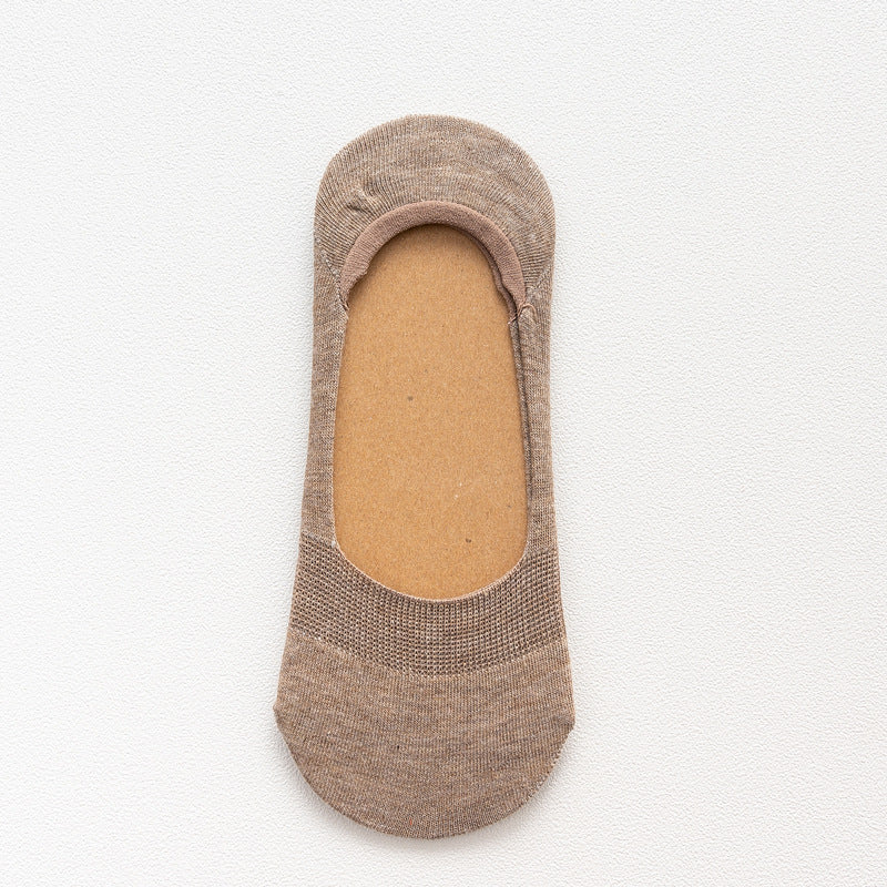 Pure cotton no show-loafer women socks,inskinn334