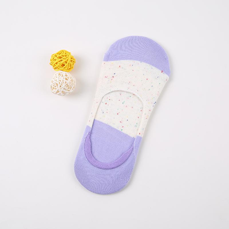 Pure cotton no show-loafer women socks,inskinn345