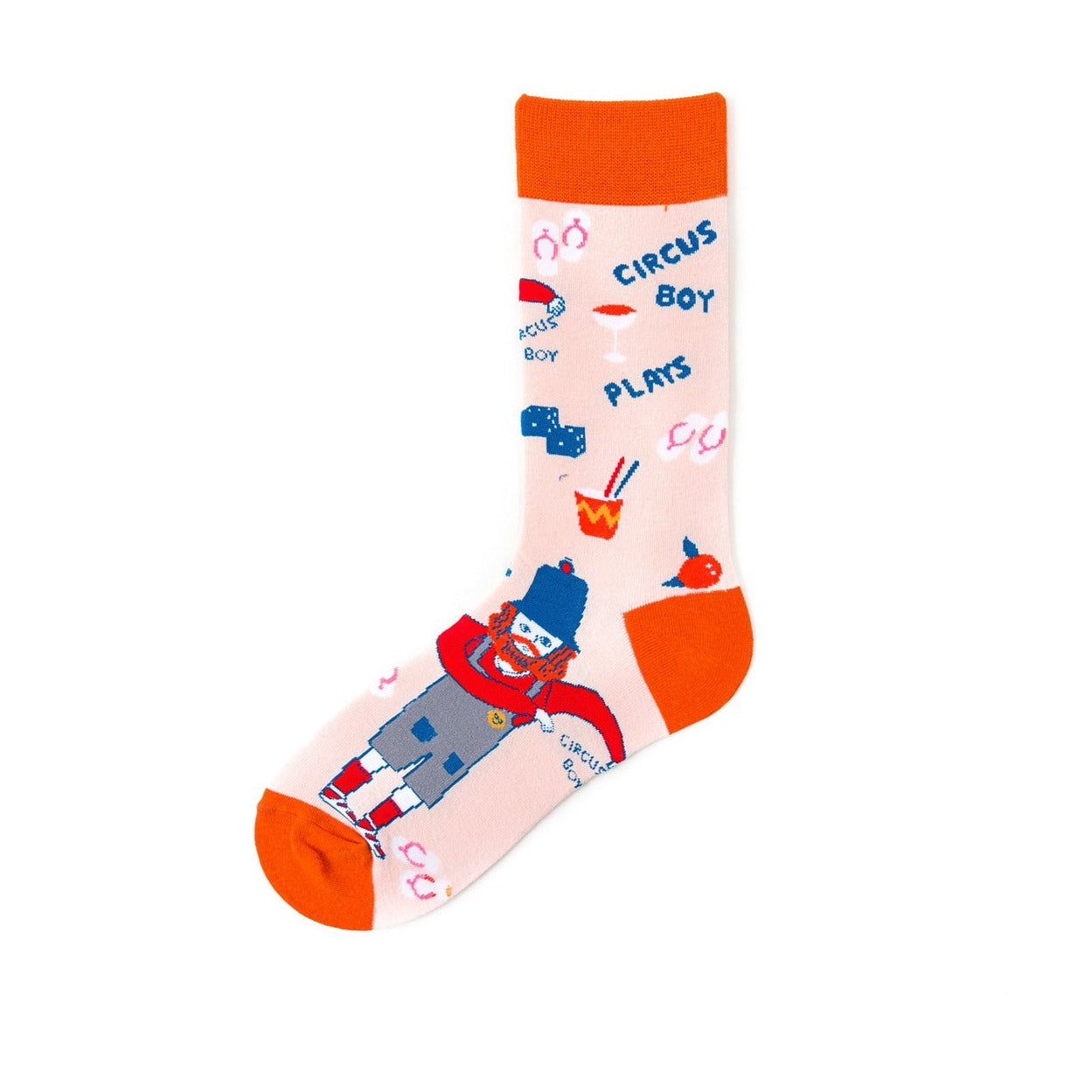 Pure cotton crew length men-women socks,inskinn351