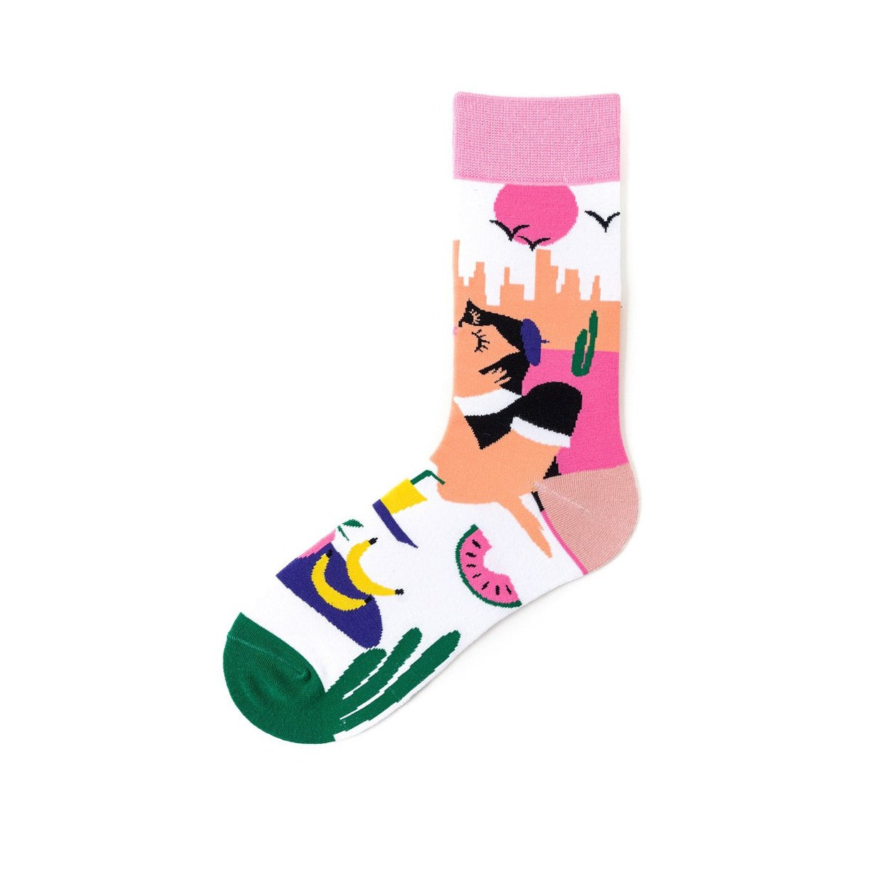 Pure cotton crew length men-women socks,inskinn365