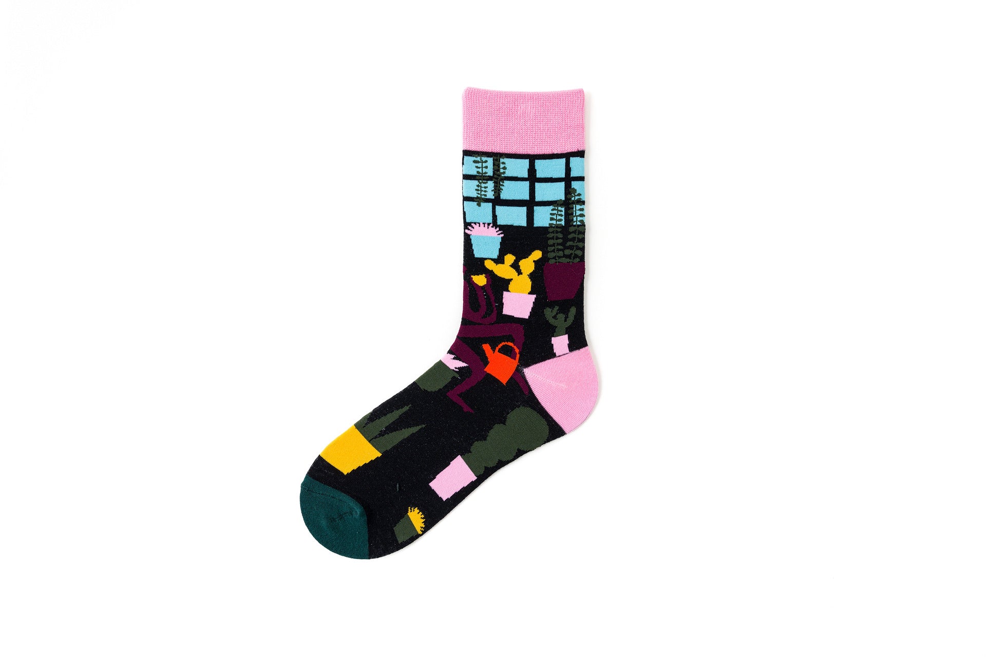 Pure cotton crew length men-women socks,inskinn366