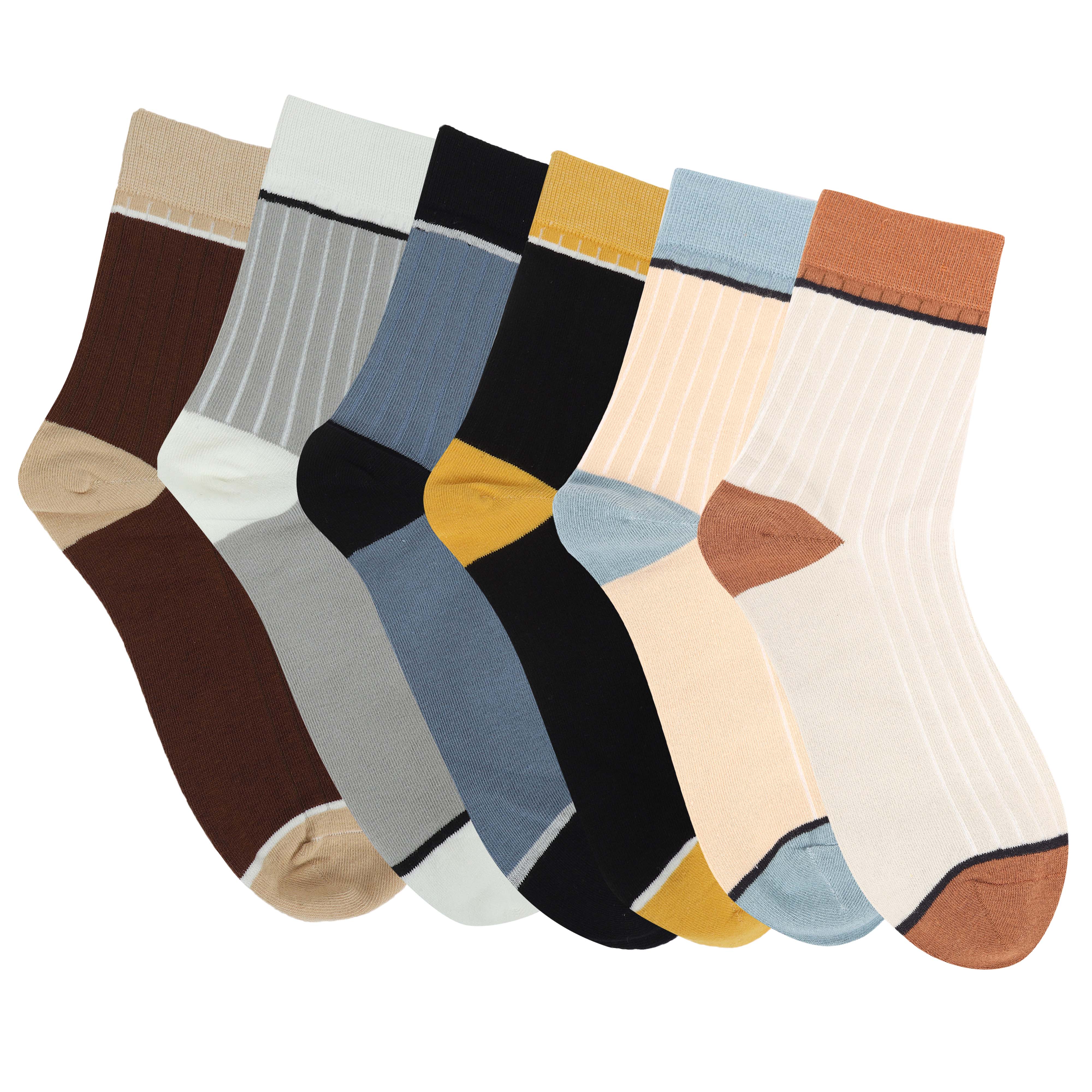 Ankle length socks combo(Pack of 6pairs)inskinn, combo1035