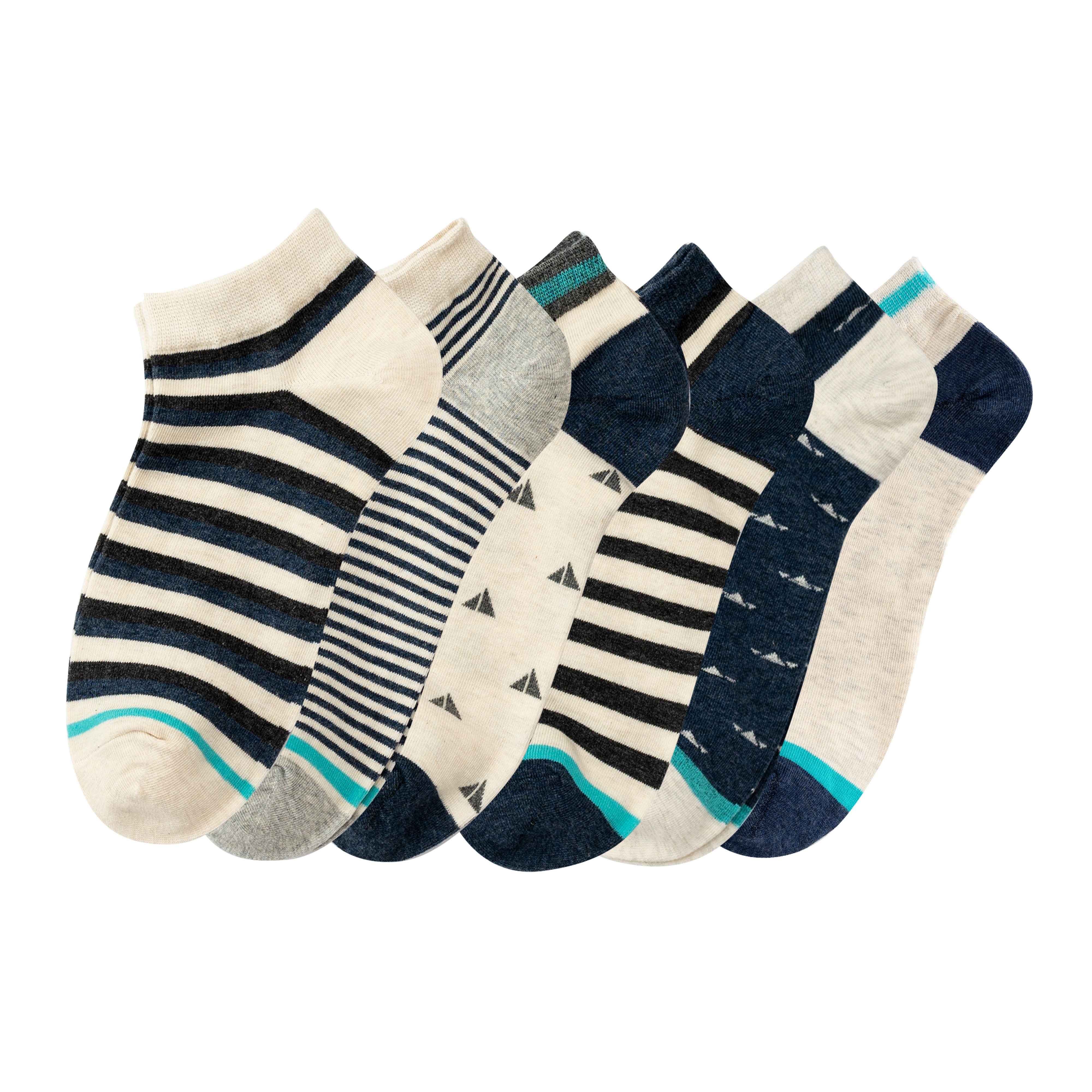 No Show socks combo(Pack of 6 pairs)inskinn, combo010