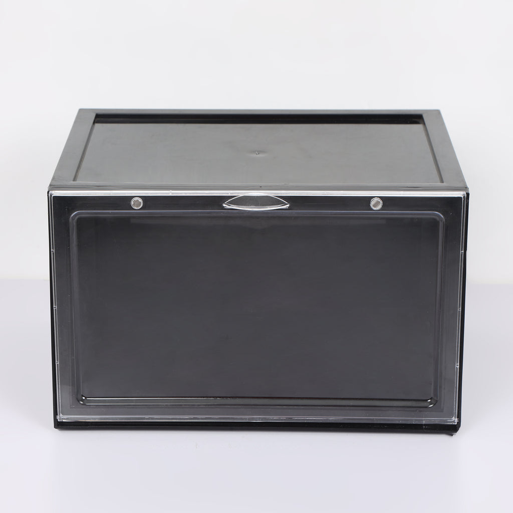 sneakers transparent Black shoe storage box plastic basketball shoe cabinet  CB0001
