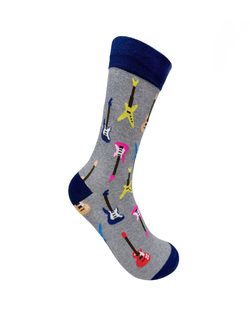 Guitar Love Crew Socks