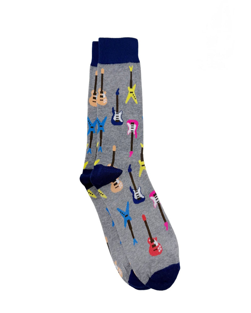 Guitar Love Crew Socks