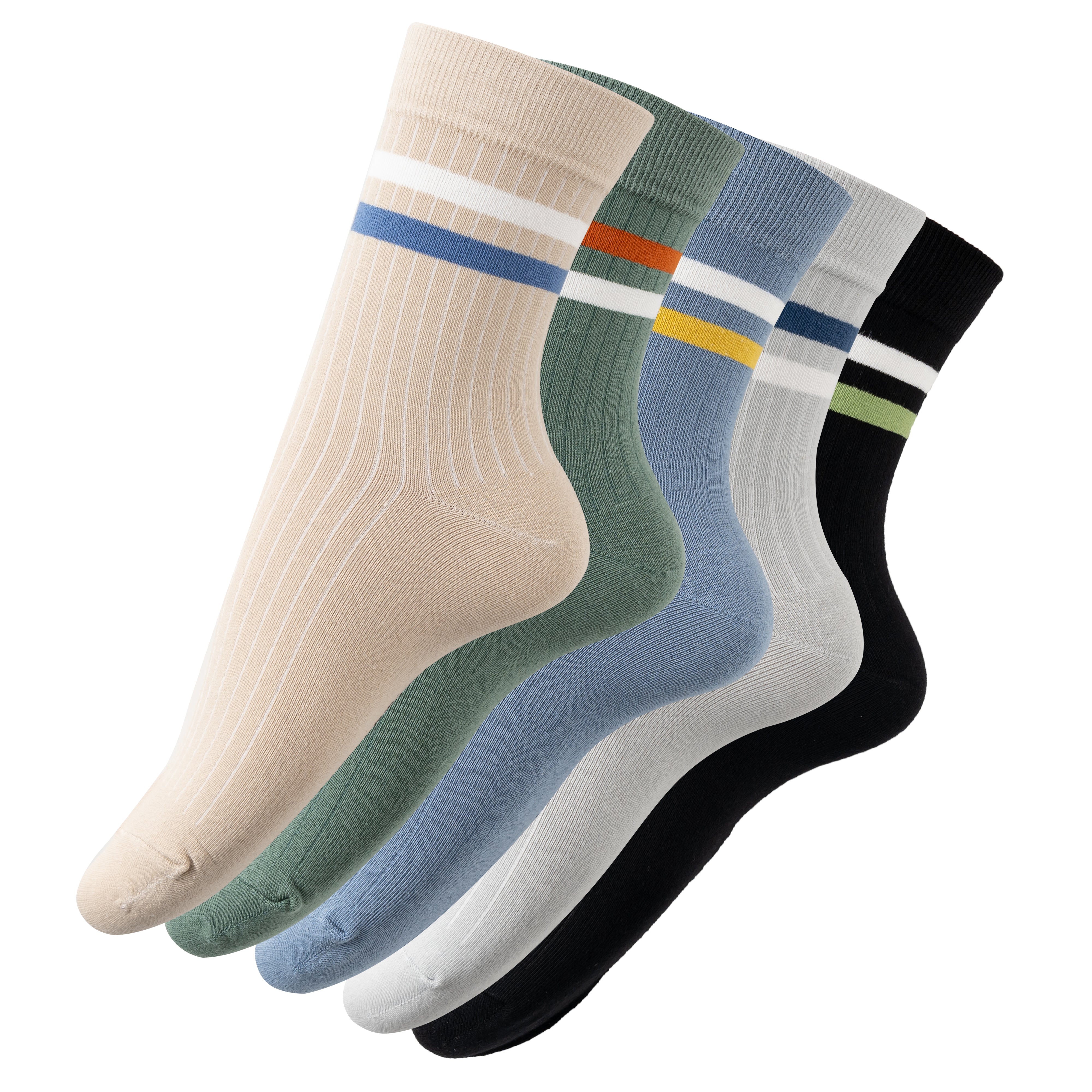 Ankle length socks combo(Pack Of 5 Pairs)inskinn, combo1023