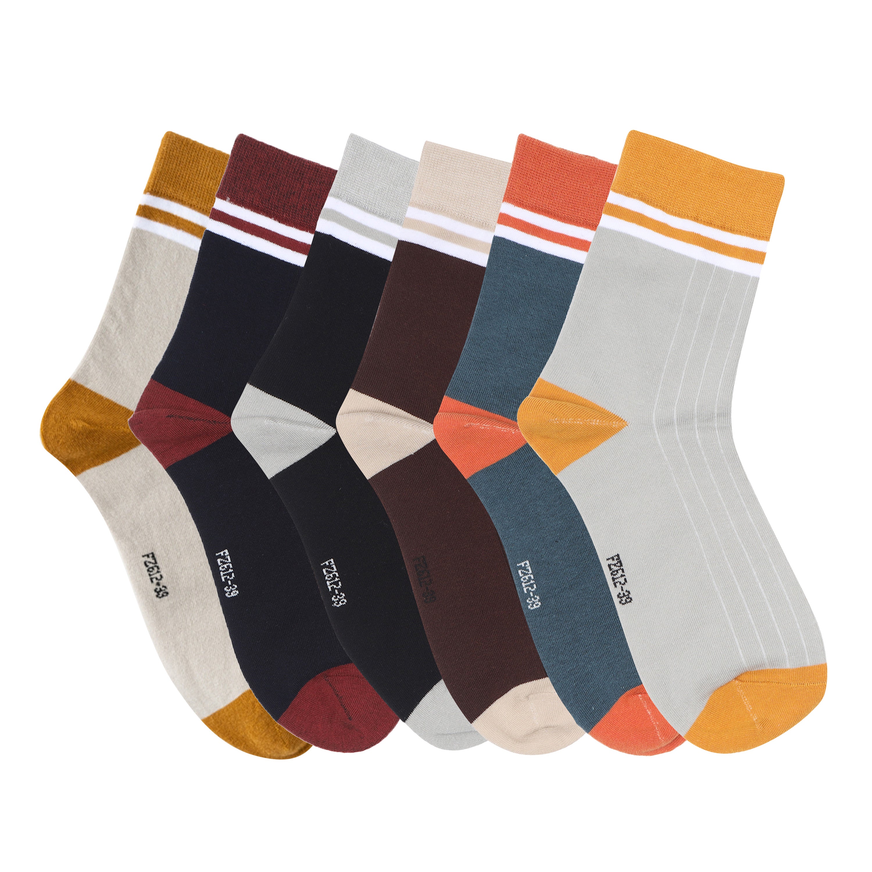 Ankle length socks combo(Pack Of 6 Pairs)inskinn, combo1025