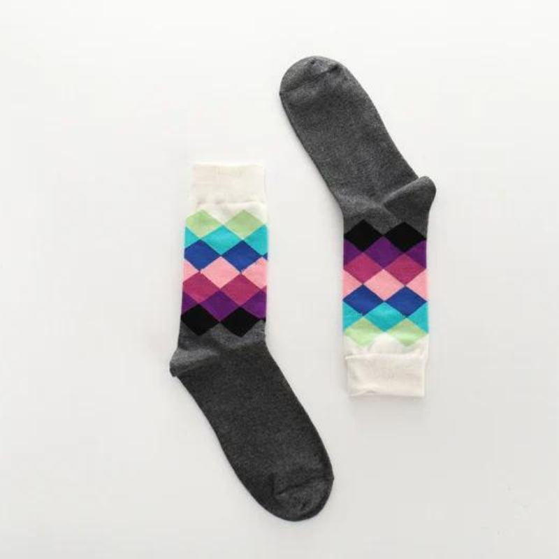 Pure cotton crew length socks for Men&women, inskinn112