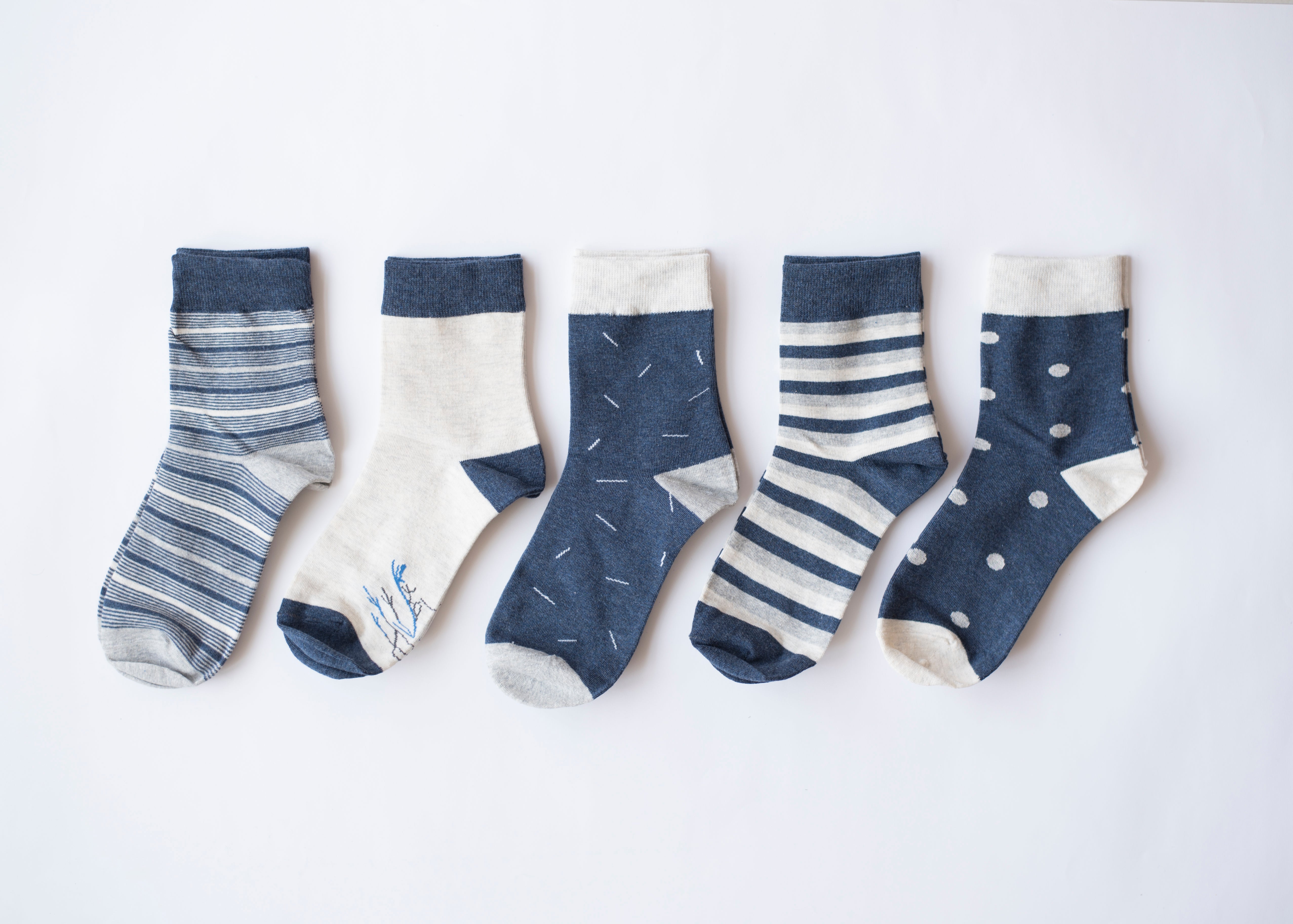 Ankle length socks combo(Pack Of 5 Pairs)inskinn, combo1009