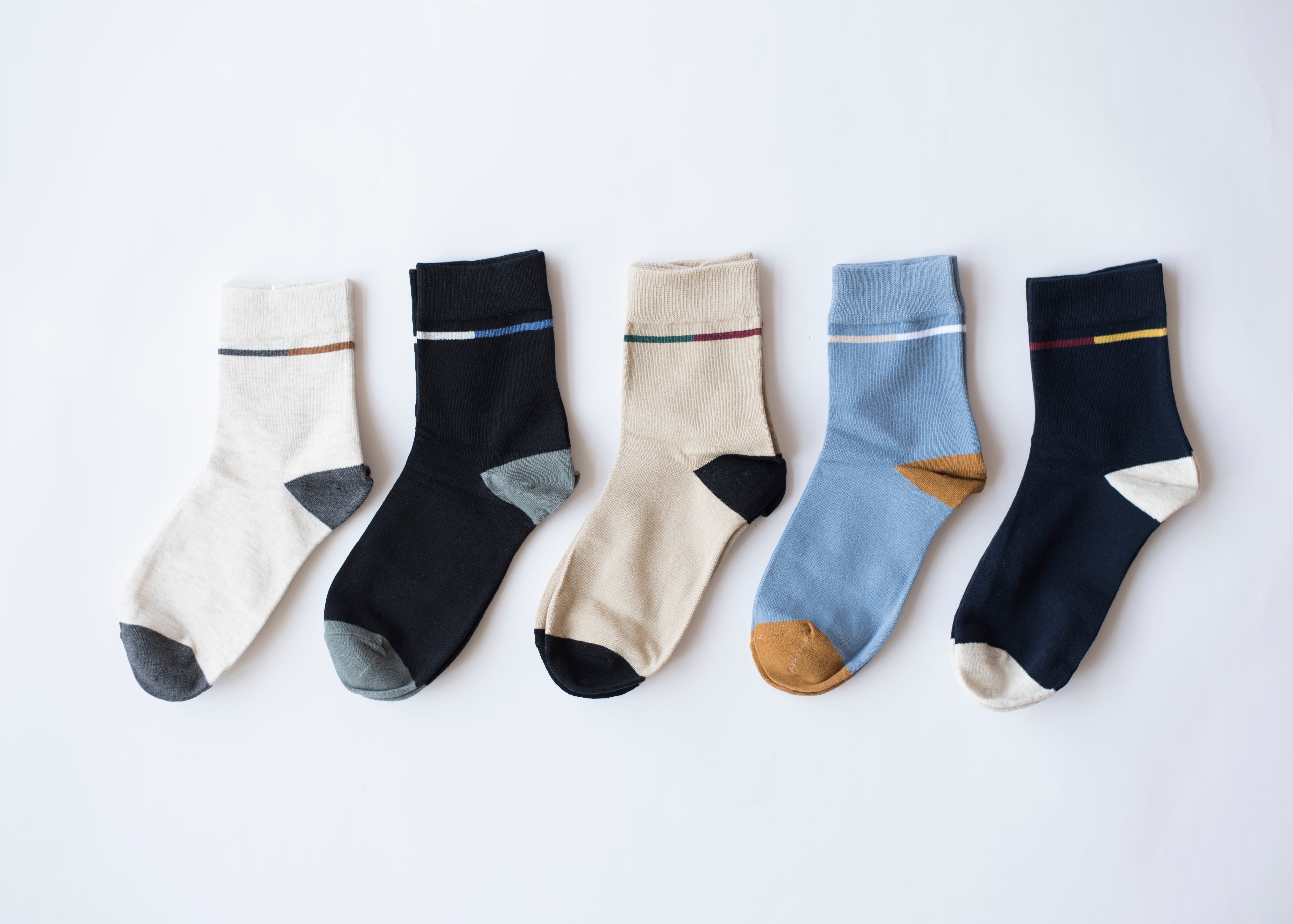 Ankle length socks combo(Pack Of 5 Pairs)inskinn, combo1013