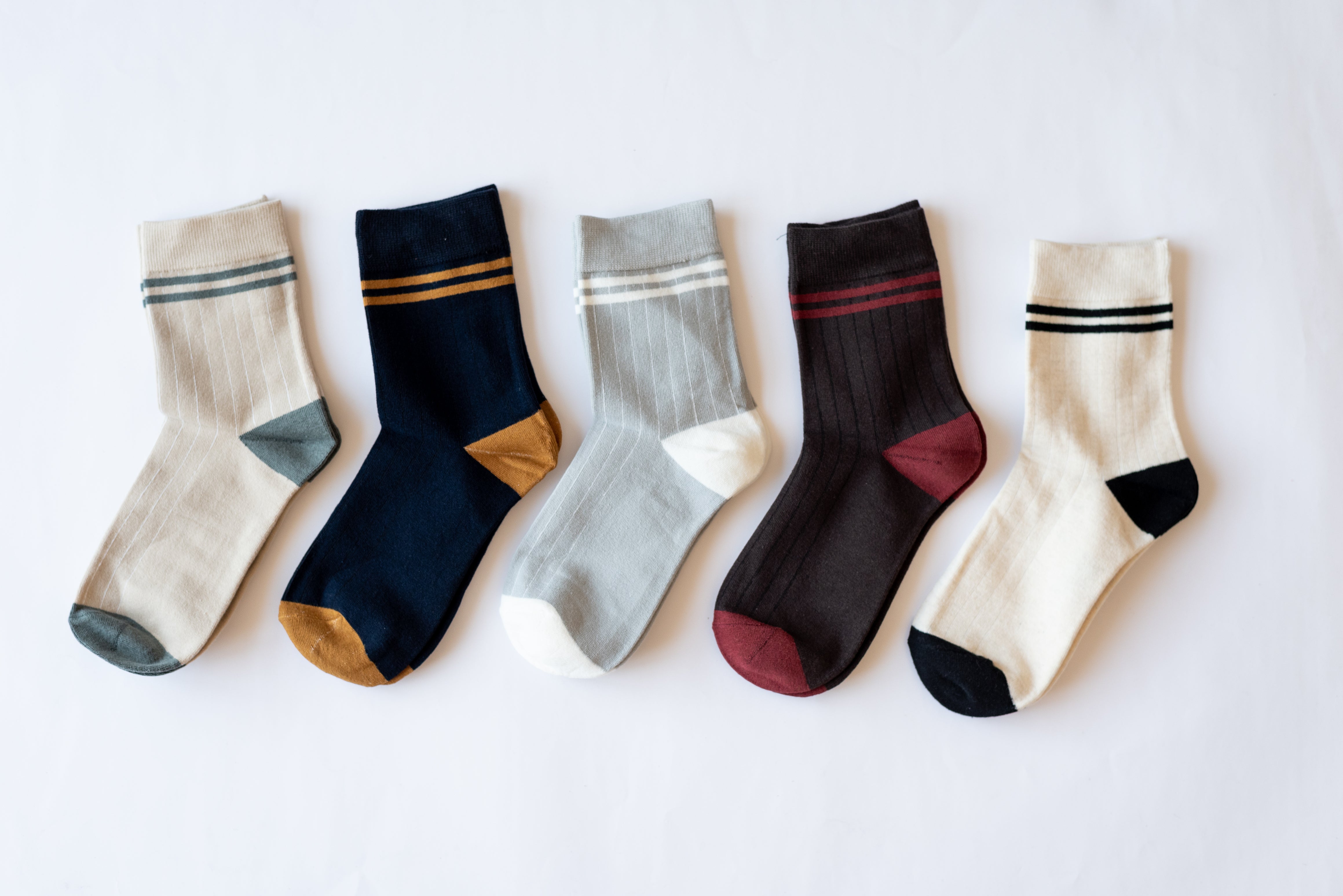 Ankle length socks combo(Pack Of 5 Pairs)inskinn, combo1015