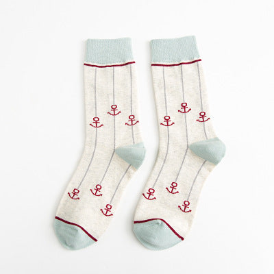 Pure cotton crew length men-women socks,inskinn142