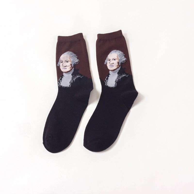 Pure cotton crew length men-women socks,inskinn210