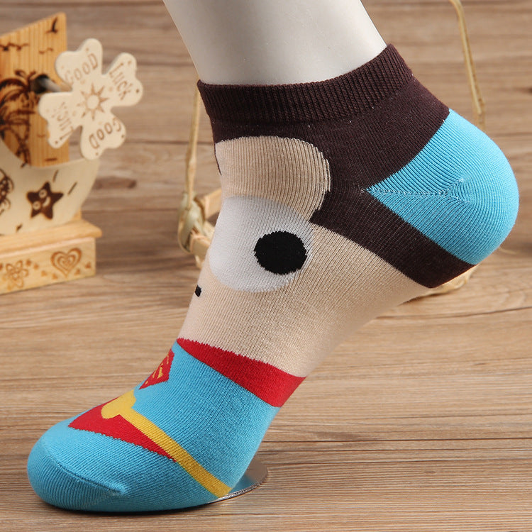Pure cotton ankle length men-women socks,inskinn217