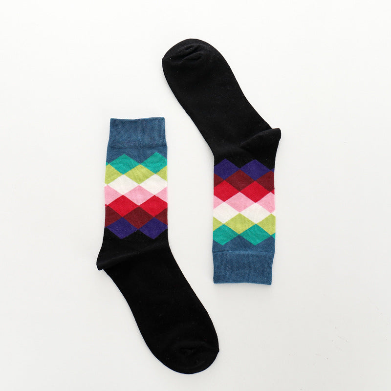 Pure cotton crew length socks for Men&women, inskinn237