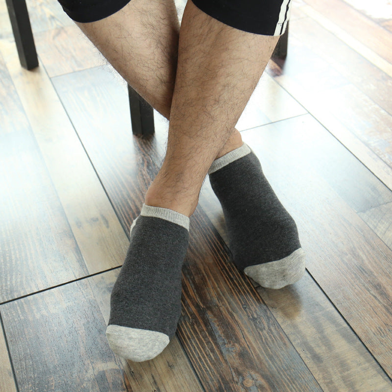 Pure cotton ankle length men socks,inskinn263