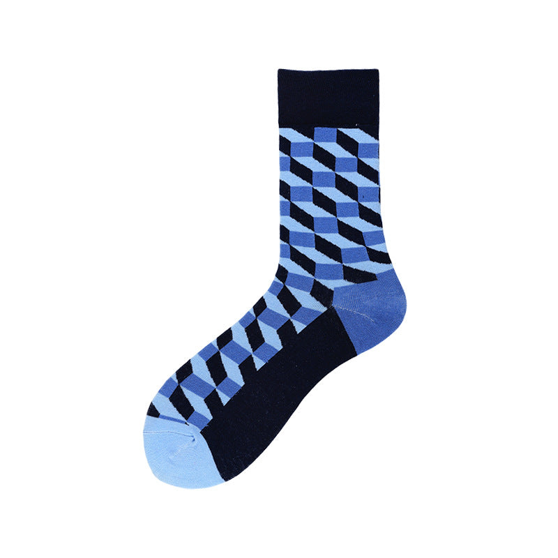 Pure cotton crew length men-women socks,inskinn309